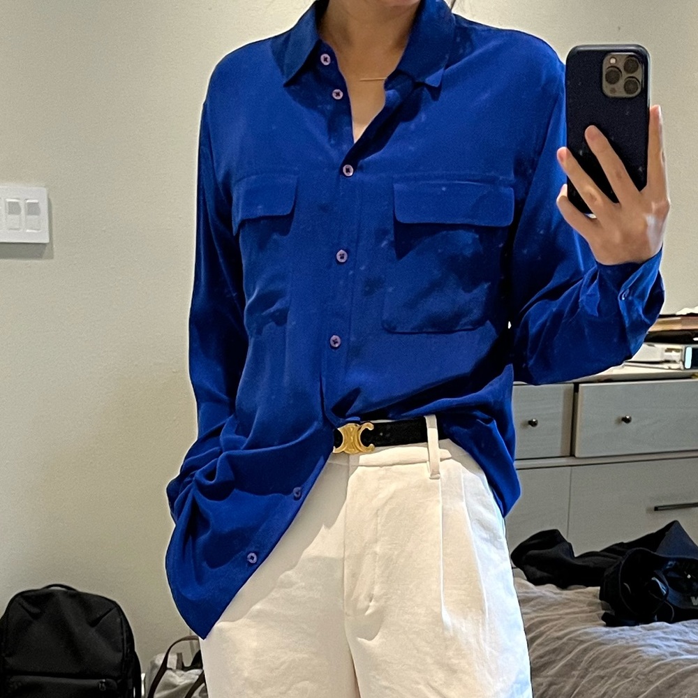 100% silk shirt from Equipment